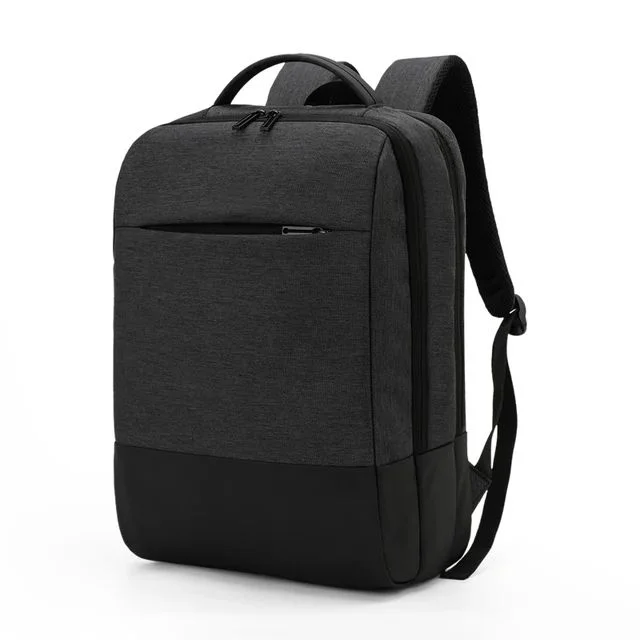 Рюкзак для ноутбука с зарядкой цв. т. серый