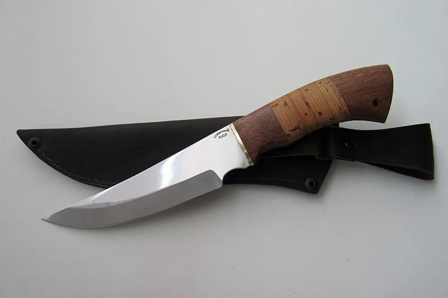 Нож "Акула" сталь 95х18 (береста)