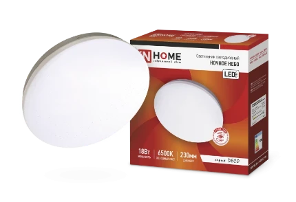 Фото для Светильник светодиодный ASD DECO Ночное небо 18Вт 4000К 1170лм 230мм IN HOME