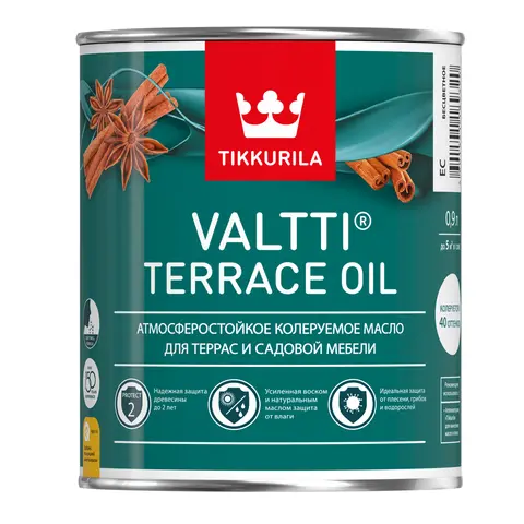 TIKKURILA Масло для террас "Valtti Terrace Oil EC" 2,7 л