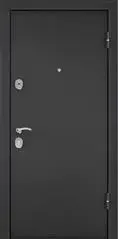 Дверь металлическая темно-серый букле графит, левая, фурн.хром 860*2050*70 (2мм) ТОРЭКС
