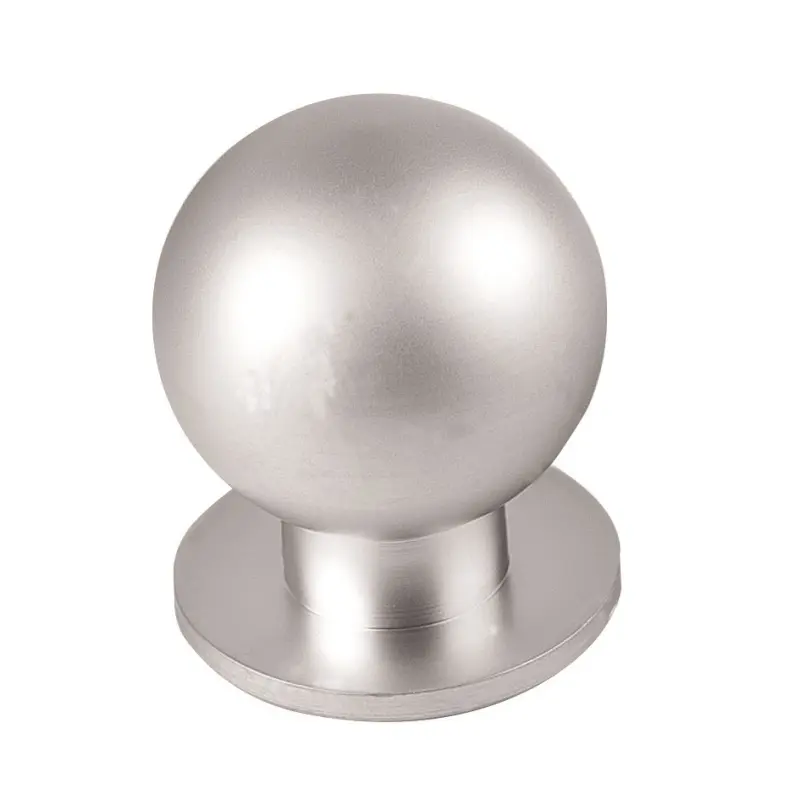 Ручка-кнопка малая серебро TRODOS