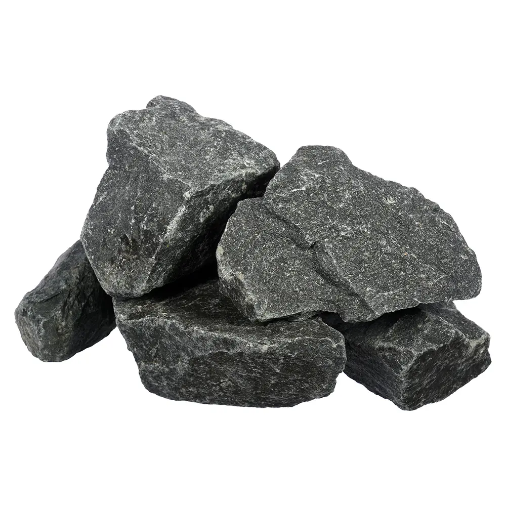 Камень "Габбро-Диабаз", колотый, мелк. фракция, для эл.печей, в кор. 20 кг Банные штучки