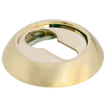 Накладка на ключевой цилиндр круглая матовое золото Морелли