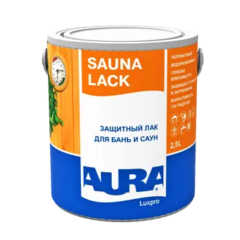 Лак для бань и саун "Aura Sauna Lack" 1 л ЭСКАРО