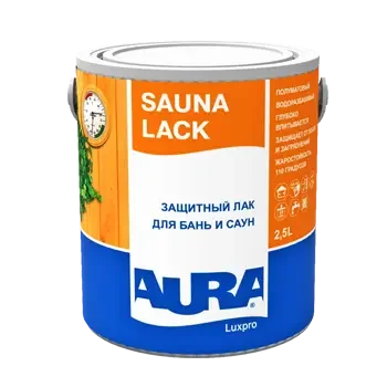 Фото для Лак для бань и саун "Aura Sauna Lack" 1 л ЭСКАРО