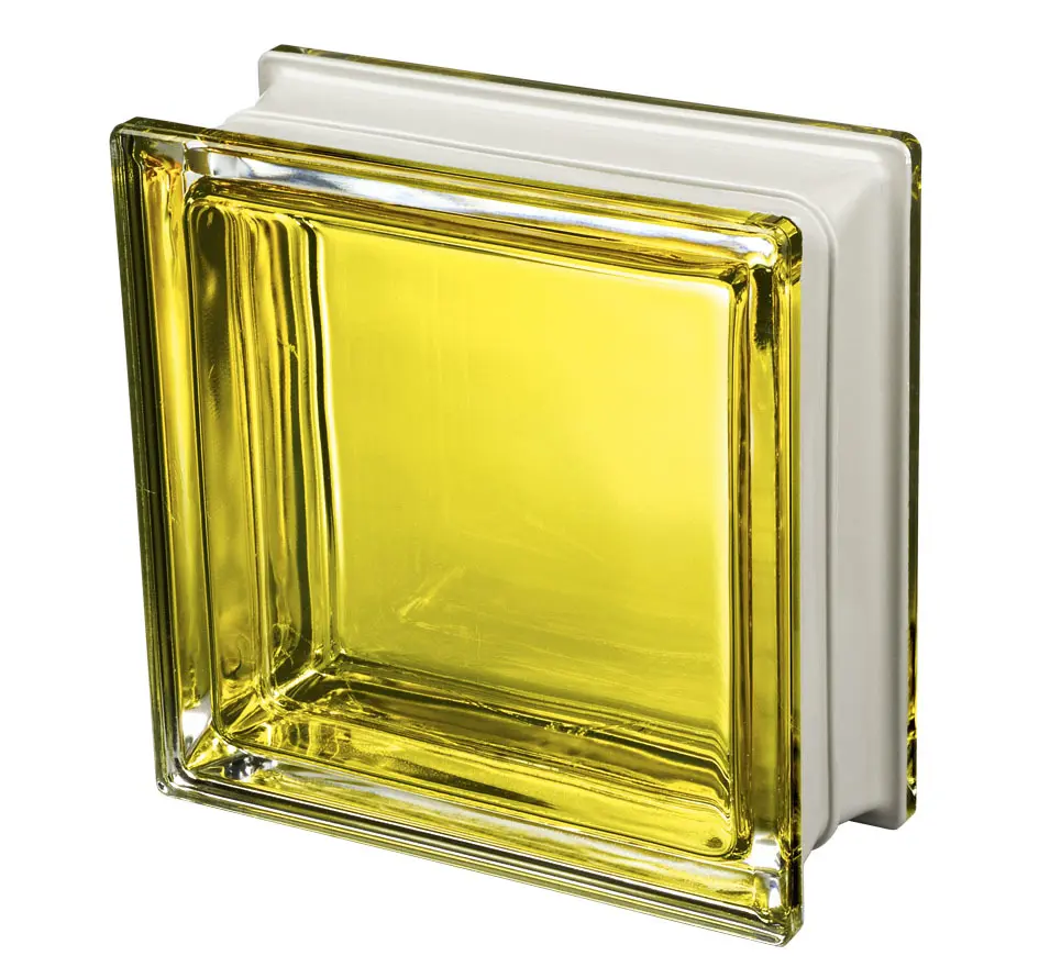 Стеклоблок Арктика желтый 190*190*80 Glass Block
