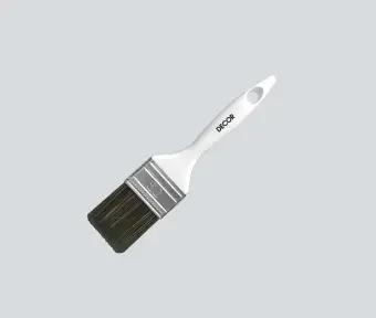 Фото для Кисть плоская "PROFI для лака" темная синтетическая щетина, пластиковая ручка 65х15мм