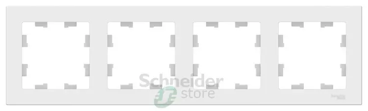 Рамка AtlasDesign белая 4-я, универсальная Schneider Electric