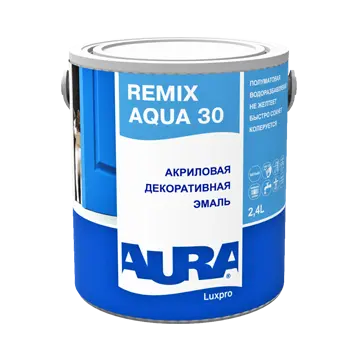 Эмаль акриловая "Aura Luxpro Remix Aqua 30 TR" 2,4 л ЭСКАРО