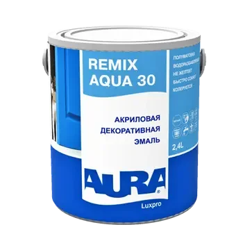 Эмаль акриловая "Aura Luxpro Remix Aqua 30 TR" 2,4 л ЭСКАРО