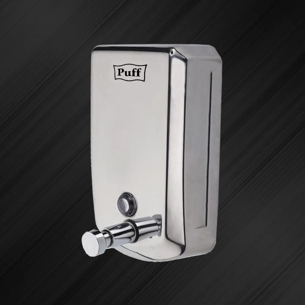 Дозатор для жидкого мыла Puff-8705 хром, с ключем, нерж.сталь, 500 мл