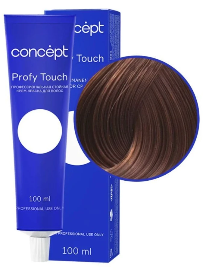 Concept Profy Touch 7.75 Профессиональная стойкая крем-краска для волос, светло-каштановый, 100 мл