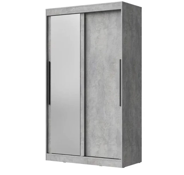 Фото для Шкаф-купе с зеркалом Лето-2 1.2 (Цемент светлый)