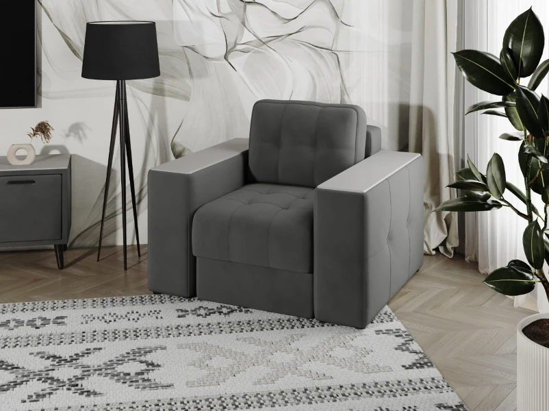 Фото для Кресло Виконт (Серый/Бриз)