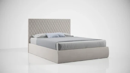 Фото для Кровать Стелла 1.6 с подъемным механизмом (Микровелюр/Бежевый)