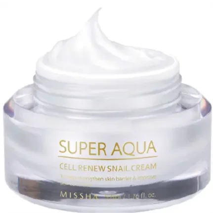 Фото для Регенерирующий крем для лица Super aqua Cell Renew Snail Cream (Улитка)