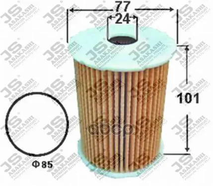 Фото для Фильтр Масляный (Вставка) O-206 Js Asakashi Oe206j JS Asakashi арт. OE206J