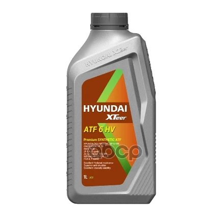 Фото для Жидкость Трансмиссионная Atf Dexron Vi Hyandai Xteer 1л. HYUNDAI XTeer арт. 1011412