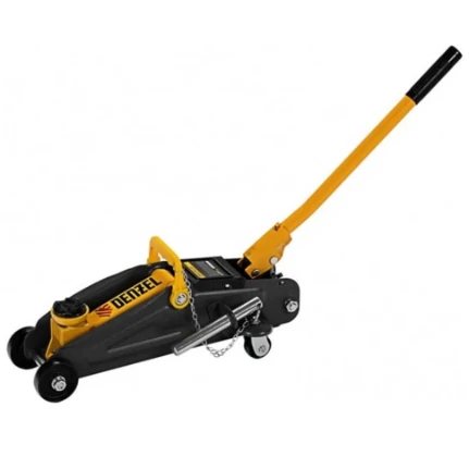 Фото для Домкрат 2,0 т гидравлический подкатной (130-330мм) в кейсе - Denzel