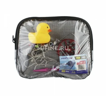 Фото для Кукан Mifine 5 карабинов,металлический трос,ручка,катушка и поплавок R12