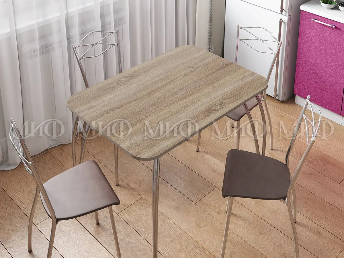 Стол кухонный прямоугольный 1000*670 (Сонома) МИФ