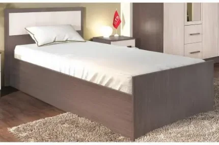 Фото для Фиеста Кровать 900 м (Ясень шимо темный, Ясень шимо светлый) МИФ