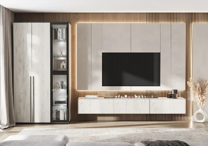 Фото для Норд Тумба навесная 800 (Дуб Крафт Белый, Дуб Крафт белый) МИФ