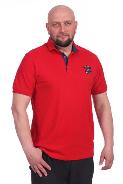 3012R Рубашка "поло" муж (великан) Glacier (4XL, красный)