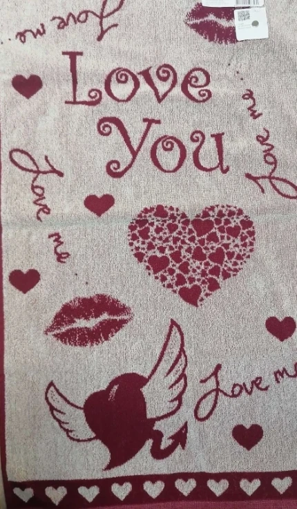 Фото для Полотенце махр.50*90 Валентинка