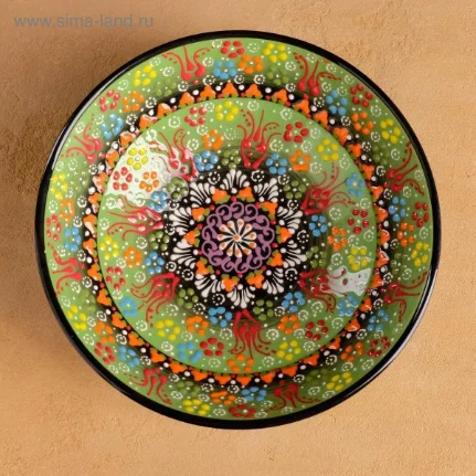 Фото для Салатник 21,5см "Рельеф зеленый" 5204293