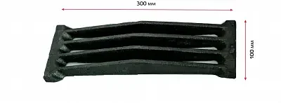 Фото для Решетка колосниковая 300х100х30 для котлов "Сибирь Гефест" КВО 15-20 кВт.