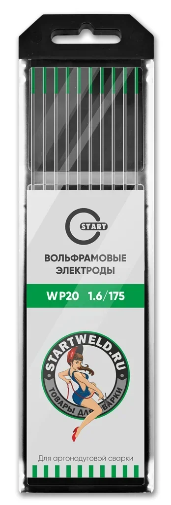 Вольфрамовый электрод WP 1,6/175 (зеленый) WP2016175