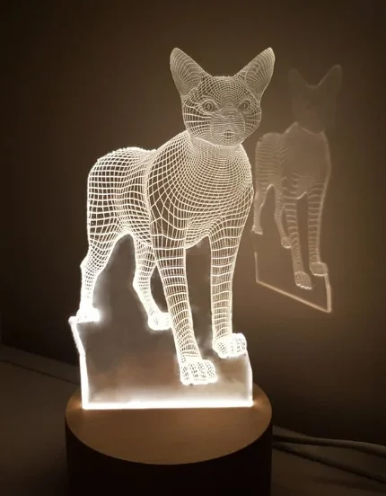 Фото для 3D ночник "Кот"