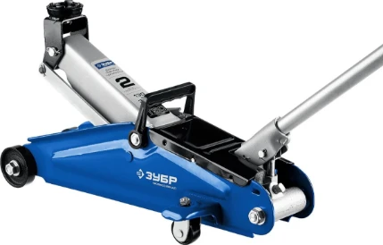 Фото для ЗУБР Т-50, 2 т, 130 - 380 мм, подкатной домкрат с увеличенным подъемом, Профессионал (43052-2)