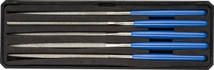 Фото для ЗУБР 140 х 75 мм, 5 предметов, P 140, набор алмазных надфелей в пластиковом боксе (33388-140-H5)