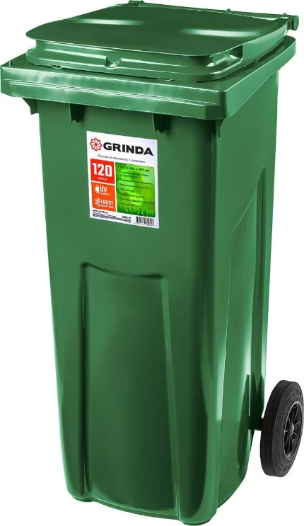 Фото для GRINDA МК-120, 120 л, 550 х 480 х 997 мм, мусорный контейнер (3840-12)