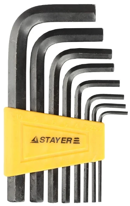 Фото для STAYER STANDARD, 8 шт, набор имбусовых ключей (27405-H8)