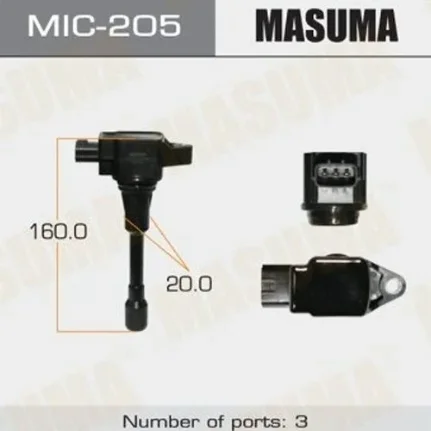 Фото для Катушка зажигания MASUMA MIC205/NSDI-1002E MR20DE, QR25DE, VK50VE, HR16DE , HR12DE, HR15DE