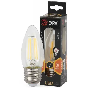 Лампа ЭРА F-LED B35-7w-827-E27 \