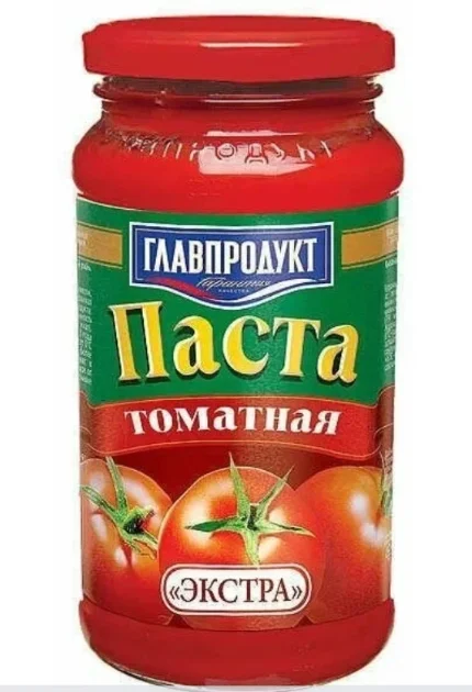 Фото для Паста томатная Главпродукт 480гр ст/б