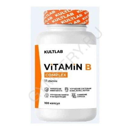 Фото для Kultlab Vitamin B complex, 100 капc (Капсулы)