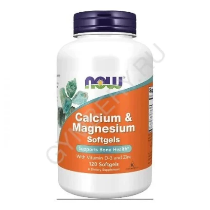 Фото для NOW Calcium Zinc Magnesium + D3 120 softgels шт, арт 1807029