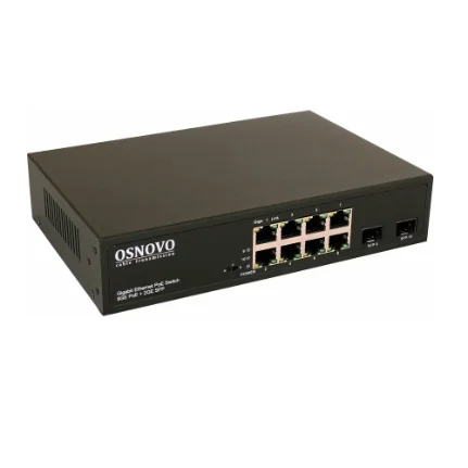 Фото для Коммутатор на 8 PoE портов Osnovo SW-80802/L(150W)