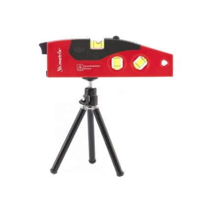 Фото для Уровень лазерный 10м, ручное, комбинированный, 1 луч, точка-линия, штатив - MATRIX