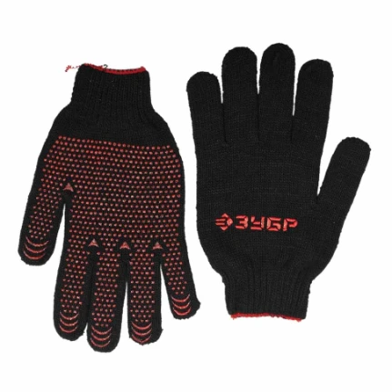 Фото для Перчатки х/б утепленные с ПВХ покрытием (точка) L-XL, МПП-7 - Зубр