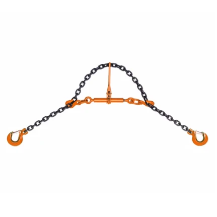 Фото для Стяжка цепная 3,0т - цепь 4м (10мм) + 2 крюка 3,15т (талреп храповичный с рычагом) - Magnus Profi