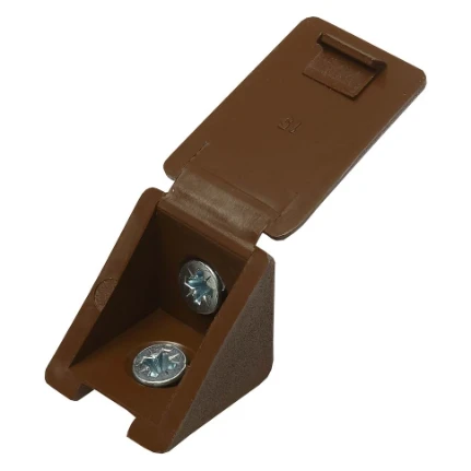 Фото для Уголок мебельный с шурупом 4х15мм (черный) 4шт - Зубр