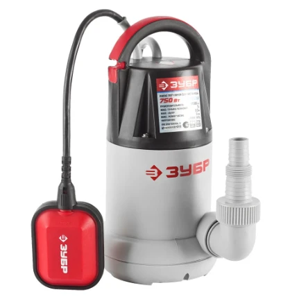 Фото для Насос погружной для чистой воды, 250л/мин, 750Вт, напор 8,5л,кабель 10м - Зубр