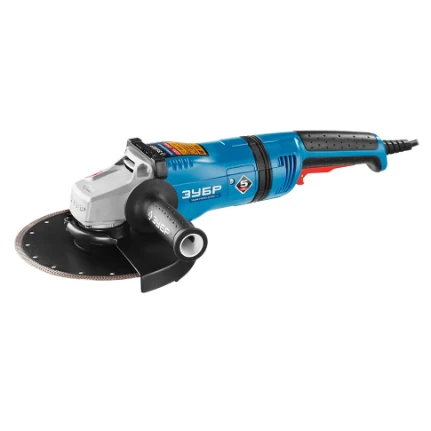 Фото для Шлиф. машина угловая диск 230 х 22 мм, 2100Вт, 6000 об/мин, плавный пуск - Зубр Профи